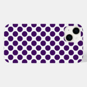 Polka Dot Pattern Lila Case-Mate iPhone Hülle (Rückseite (Horizontal))
