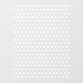 Polka Dot Pattern | Minimalistische weiße Spott Do Fensteraufkleber (Blatt)