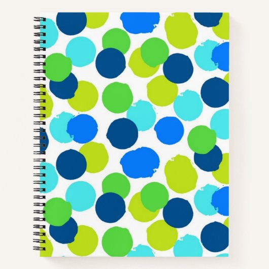 Polka dot pattern notizblock (Vorderseite)