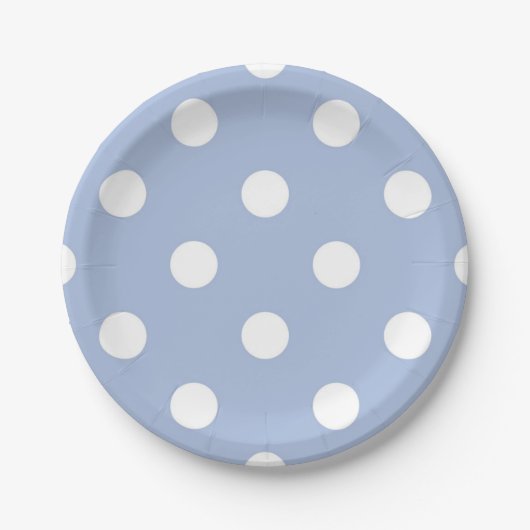 Polka dot pattern pappteller (Vorderseite)