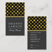 Polka Dot Pattern Party Planer Terminkarte (Vorne/Hinten)