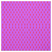 Polka Dot Pattern Pop Art Cat in rot und laxisch Stoff (Muster)