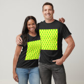 Polka Dot Pattern Pop Art Chat In Limonen und gelb T-Shirt (Unisex)