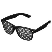 Polka Dot Pattern Print Partybrille (Schrägansicht)