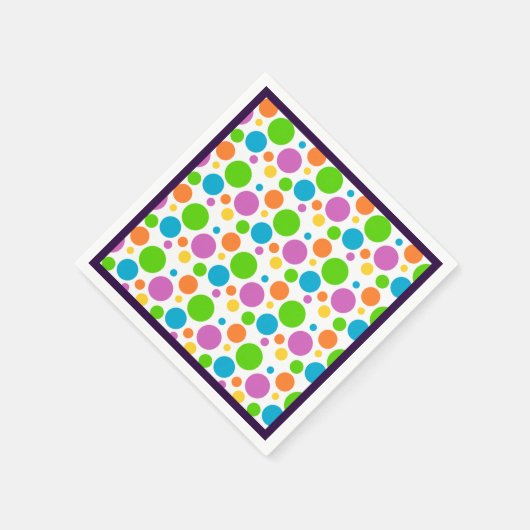 Polka Dot Pattern Serviette (Ecke)