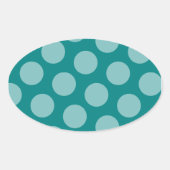 Polka Dot Pattern Sticker (Vorderseite)