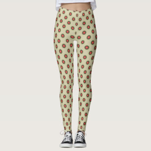 Polka Dot Pattern - Tomatenfarben Leggings