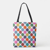 Polka Dot Pattern Totschlag Tasche (Rückseite)