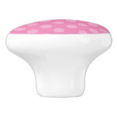 Polka Dot Pattern Zeichn Knobs Ändern Farben!! Keramikknauf (Seitenansicht)