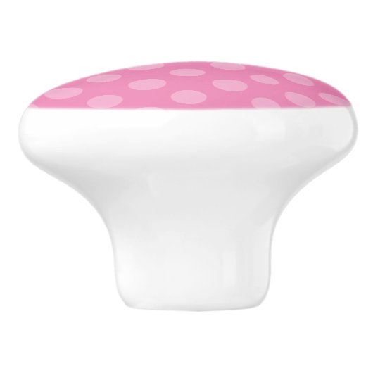 Polka Dot Pattern Zeichn Knobs Ändern Farben!! Keramikknauf (Seitenansicht)