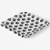 Polka Dot Paw Prints Pappteller (Gewinkelt)