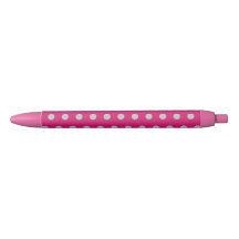 Polka Dot Pens (Hot Pink & Gray)