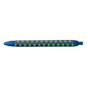 Polka Dot Pens (Marine Blue & Lime Green) Kugelschreiber (Vorderseite)