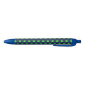 Polka Dot Pens (Marine Blue & Lime Green) Kugelschreiber (Unterseite)