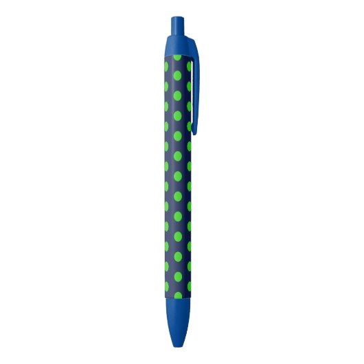 Polka Dot Pens (Marine Blue & Lime Green) Kugelschreiber (Unterseite (Vertikal))