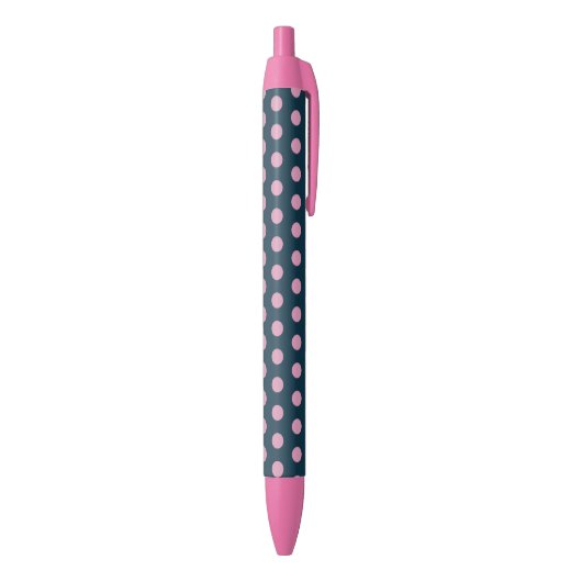 Polka Dot Pens (Midnight Blue & Soft Pink) Kugelschreiber (Unterseite (Vertikal))