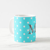 Polka Dot Personalisiert Coffee Tasse (Vorderseite Links)