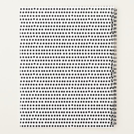 Polka Dot Personalisiert Planer (Rückseite)