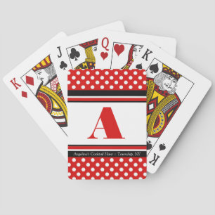 Polka Dot Personalisierte Spielkarten