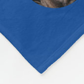 Polka Dot Pet Foto Keepake Blue Fleece Blankon (Ecke)