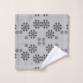 Polka Dot Petals Pattern Badhandtuch Set (Waschlappen)