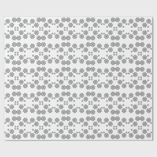 Polka Dot Petals Pattern Geschenkpapier (Flach)