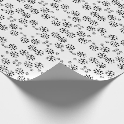 Polka Dot Petals Pattern Geschenkpapier (Ecke)