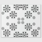 Polka Dot Petals Pattern Geschenkpapier (Flach)