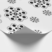 Polka Dot Petals Pattern Geschenkpapier (Ecke)