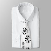 Polka Dot Petals Pattern Krawatte (Gebunden)