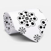 Polka Dot Petals Pattern Krawatte (Gerollt)