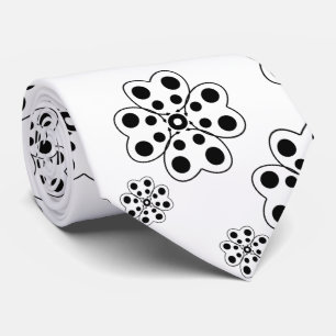 Polka Dot Petals Pattern Krawatte