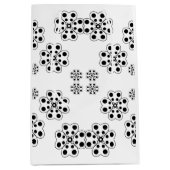 Polka Dot Petals Pattern Mittlere Geschenktüte (Vorderseite)