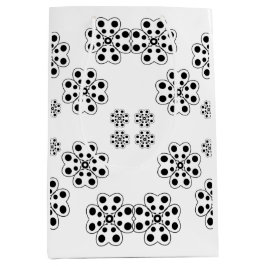 Polka Dot Petals Pattern Mittlere Geschenktüte