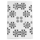 Polka Dot Petals Pattern Mittlere Geschenktüte (Rückseite)