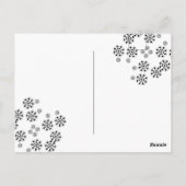 Polka Dot Petals Pattern Postkarte (Rückseite)