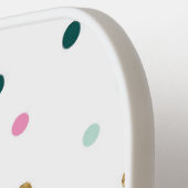 Polka Dot Pickleball Paddle with your Initials (Linke Seite)