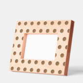 Polka Dot Picture Frame (Gold und Pastellrosa) Geätzte Rahmen (Links)