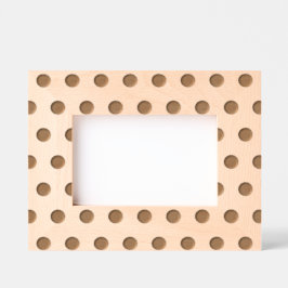 Polka Dot Picture Frame (Gold und Pastellrosa) Geätzte Rahmen