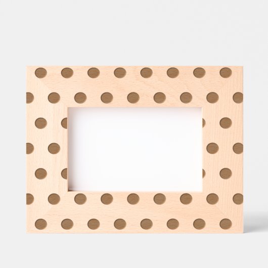 Polka Dot Picture Frame (Magenta & Orange) Geätzte Rahmen (Vorderseite)