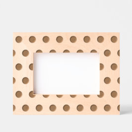 Polka Dot Picture Frame (Navy Blue & Lime Green) Geätzte Rahmen