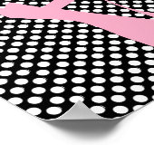 Polka Dot Pink Ballet Slippers Poster (Ecke)