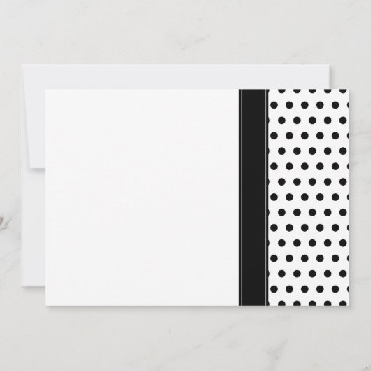 Polka Dot Pink Daisy Bridal Dusche Einladung (Rückseite)