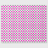 Polka Dot Pink Geschenkpapier (Flach)