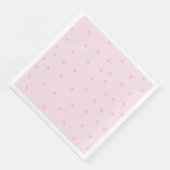 Polka Dot Pink Minimalistisch Serviette (Ecke)