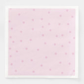 Polka Dot Pink Minimalistisch Serviette (Vorderseite)