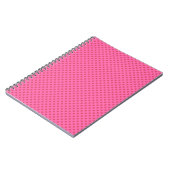 Polka dot pink, retro notizblock (Linke Seite)