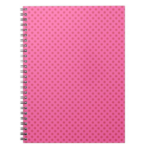 Polka dot pink, retro notizblock