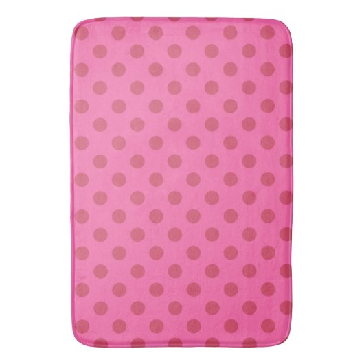 Polka dot pink, retro, rosa badematte (Vorderseite Vertikal)