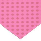 Polka dot pink, retro, rosa tischdecke (Schrägansicht)